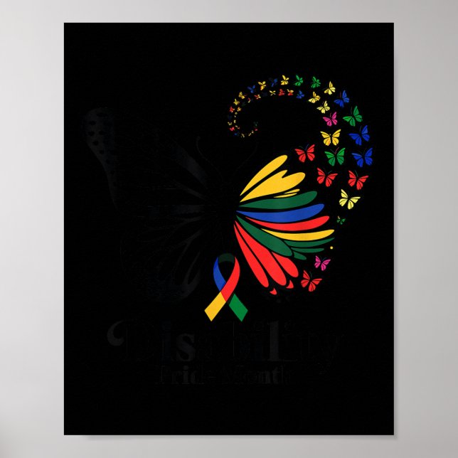 Disability Pride Monte Disability Pride Flagga_2 Poster (Framsidan)