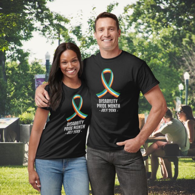 Disability Pride Month Black T Shirt (Skapare uppladdad)