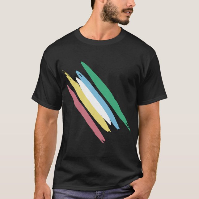Disability Pride Month Of July Awareness Colors T Shirt (Framsida)