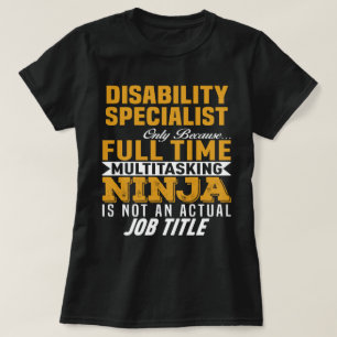 Disability Specialist T Shirt