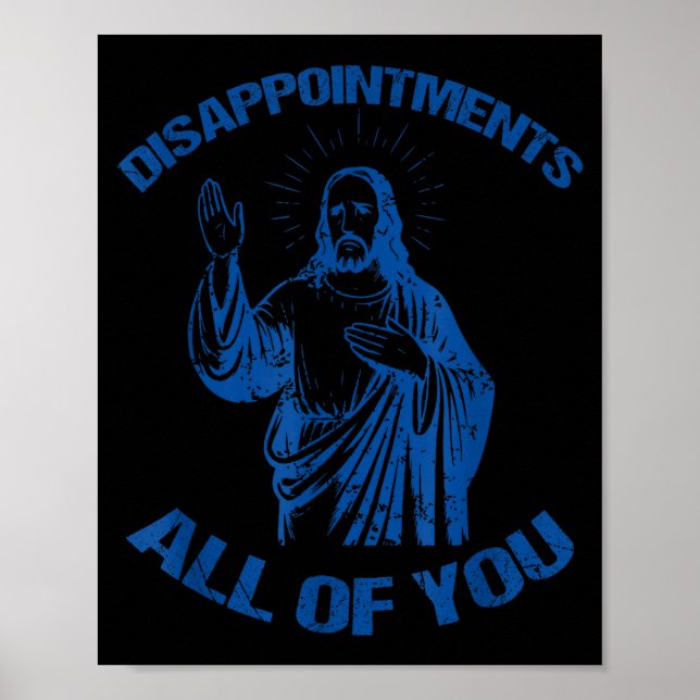 Disapintments All Of You Fun Retro Christian Vinta Poster (Framsidan)