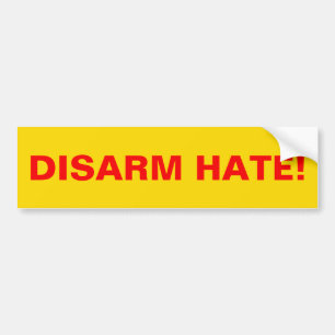DISARM HATE! Pro Gun Control Anti School Violence Bildekal