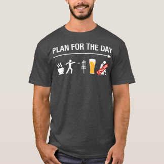 Disc Golf Basket Frisbee Golfing Frolf Coffee T Shirt