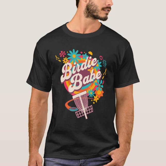 Disc Golf   Cute Birdie Babe I T Shirt (Framsida)