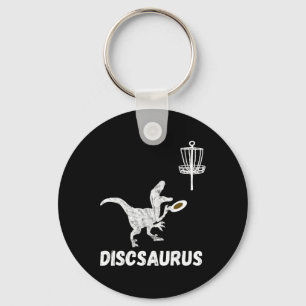 Disc Golf Dinosaur Frolfing T-rex Dino Rolig Disc Nyckelring
