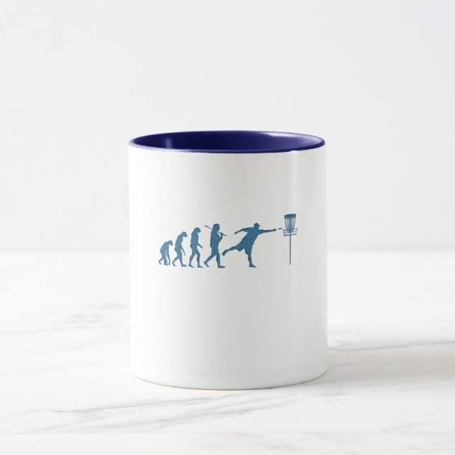 Disc Golf Evolution - Roligt Present För Disc Golf Mugg (Center)