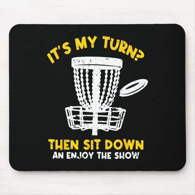 Disc Golf Frisbee Golf Rolig Disc Golf Spelare Män Musmatta (Framsidan)