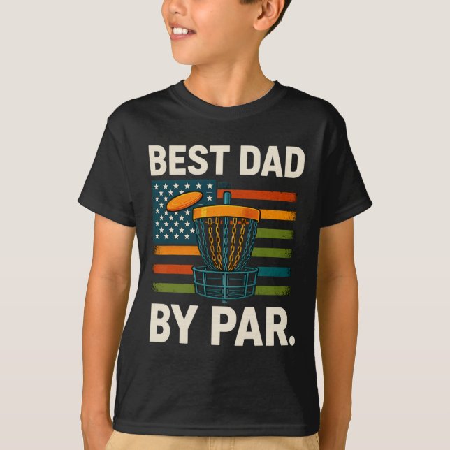 Disc Golf Frisbee Rolig Bästa Pappa Par Camo Us Fl T Shirt (Framsida)