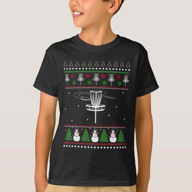 Disc Golf Fula Jultröja Pyjamaspresenter För  T Shirt (Framsida)