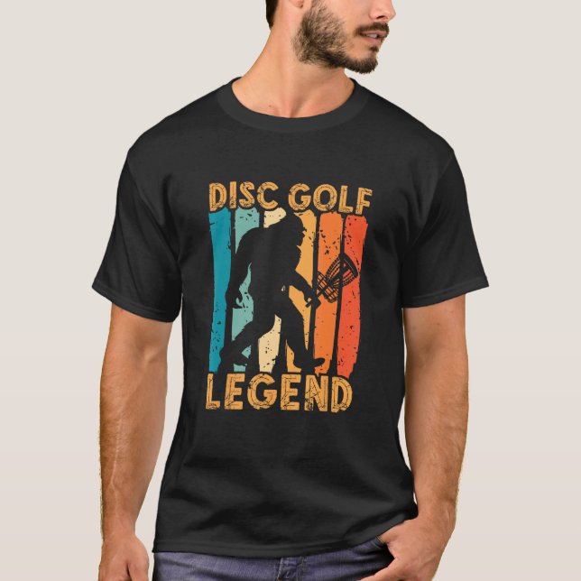 Disc Golf Legend Retro Frisbee Golf Frolf Flying D T Shirt (Framsida)