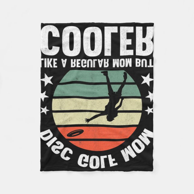 Disc Golf Mom Disc Golfing Mother Frisbee Golfer W Fleecefilt (Framsidan)