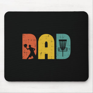 Disc Golf Pappa Retro Frisbee Frolf Fars Dag Pappa Musmatta