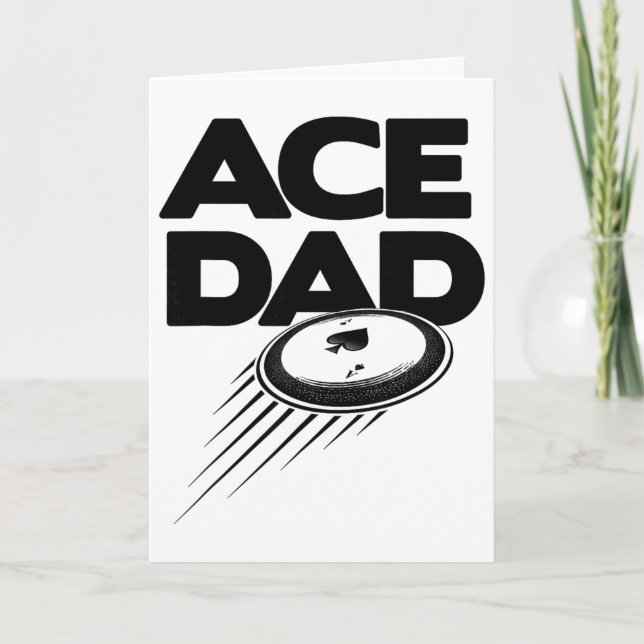 Disc Golf Pappa - Roligt Fars Dag  Kort (Framsida)