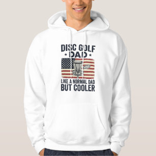 Disc Golf Pappa Vintage Flag Rolig Shirt Design_1 Hoodie