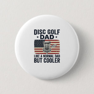 Disc Golf Pappa Vintage Flag Rolig T-Shirt Design_ Knapp