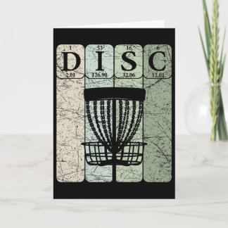 Disc Golf Periodiska Tabell Element Frolf Spelare Kort