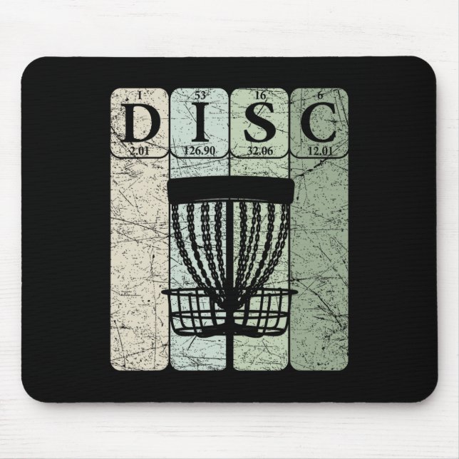 Disc Golf Periodiska Tabell Element Frolf Spelare  Musmatta (Framsidan)