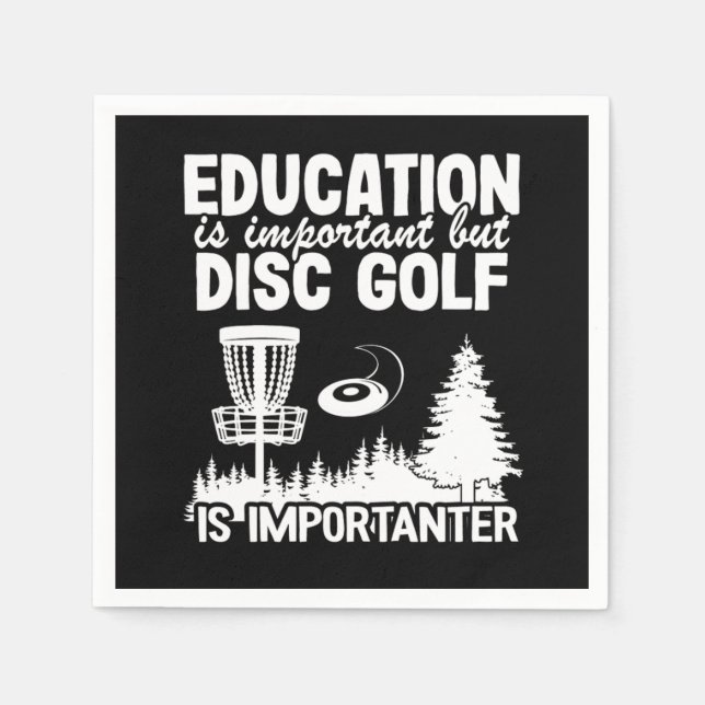 Disc Golf Player Quotes Funny Disc Golfer Gift Pappersservett (Framsidan)