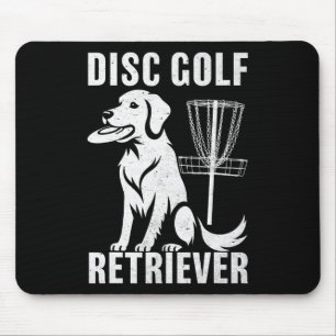 Disc Golf Retriever Rolig Golden Retriever Hund Äg Musmatta
