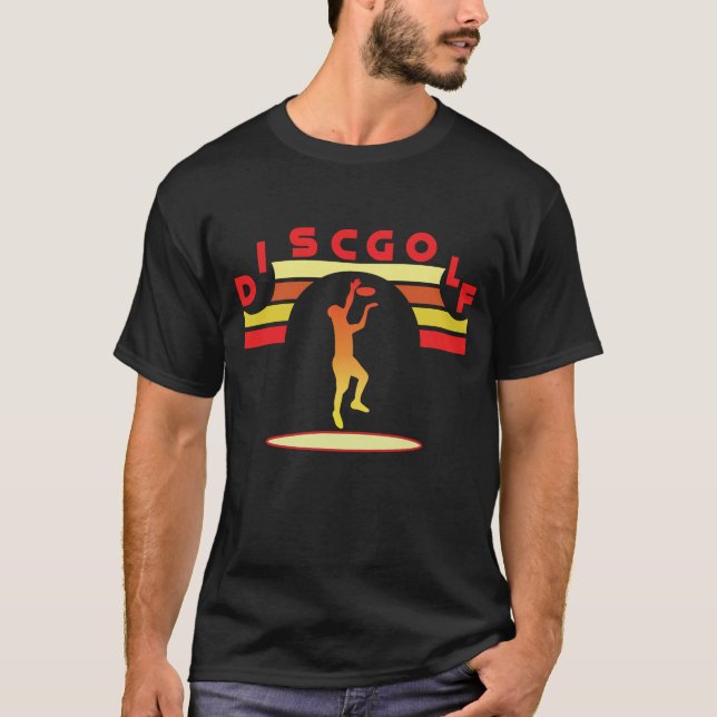 Disc Golf Retro T Shirt (Framsida)