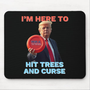 Disc Golf Tröja Rolig Träffar Träd Och Förbanna Re Musmatta