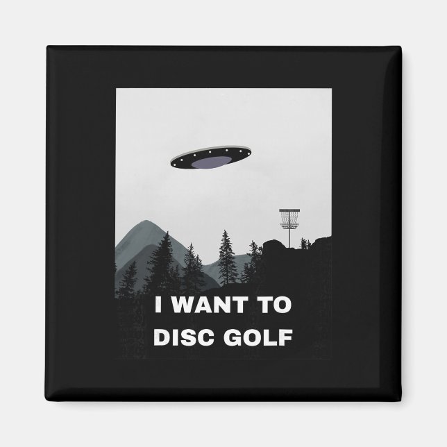 Disc Golf Ufo  Magnet (Framsidan)