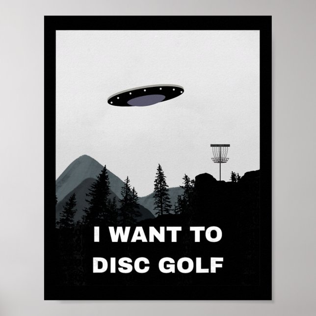 Disc Golf Ufo  Poster (Framsidan)
