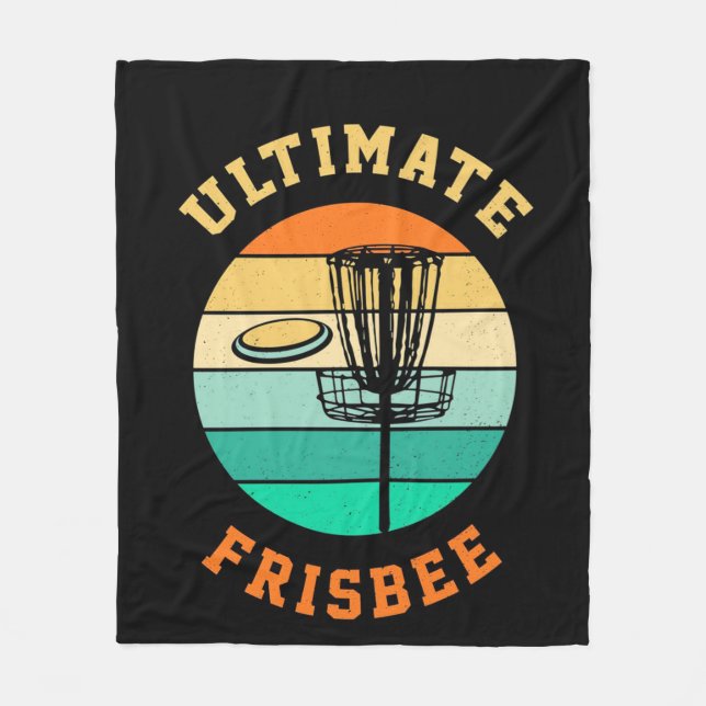 Disc Golf Ultimate Frisbee Fleecefilt (Framsidan)