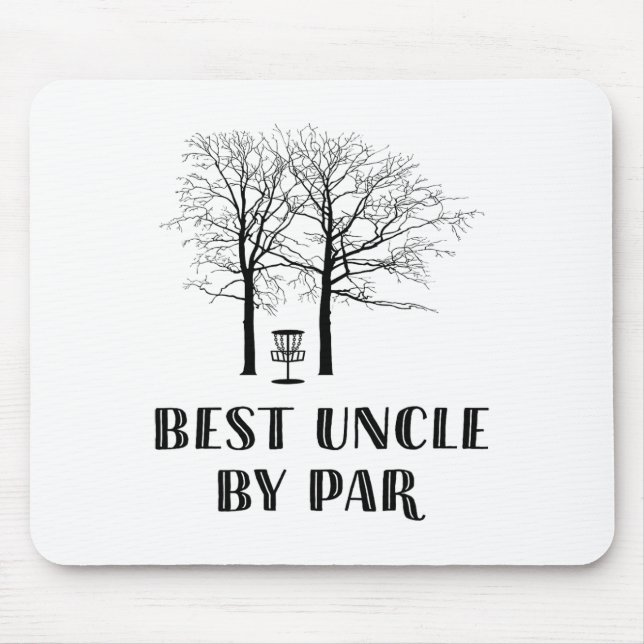 Disc Golf Uncle - Bästa Uncle Vid Par  Musmatta (Framsidan)
