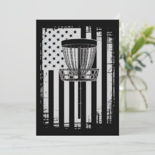 Disc Golf USA Flag Golfare Golf Sport Elskare Inbjudningar