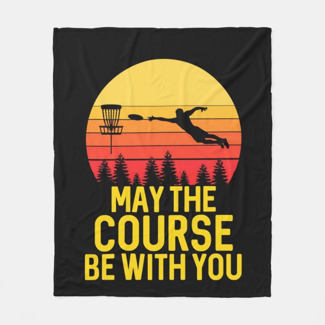 Disc Golf With You Fleecefilt (Framsidan)