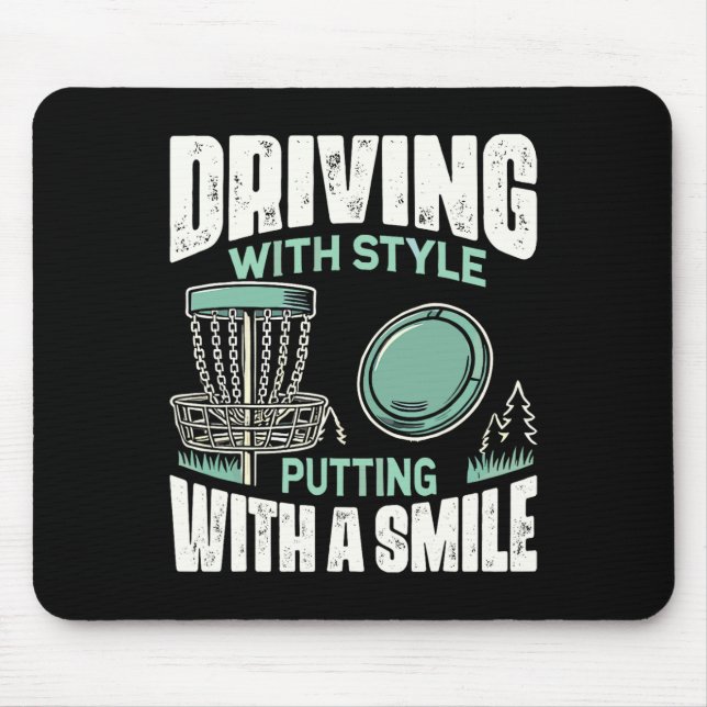 Disc Golfer Driving With Style Disc Golf  Musmatta (Framsidan)