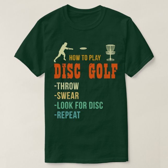Discgo Golf Älskare Shirt Funny Disk Golf Gifts Di T Shirt (Design framsida)