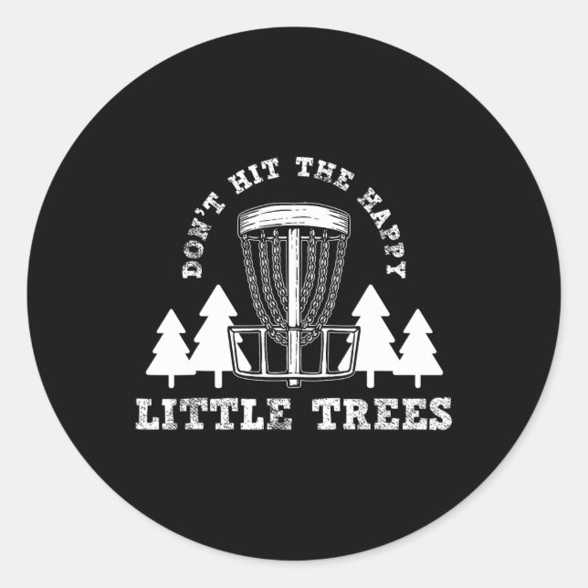 Discgolf _10  runt klistermärke (Framsida)