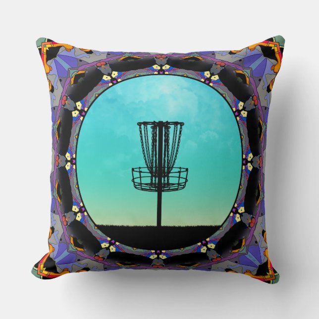 Discgolf Abstrakt Korg 3 Kudde (Framsida)