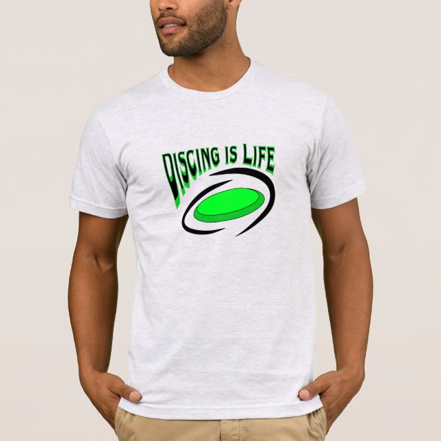 Discgolf är livet, Disc Golf  T Shirt (Framsida)
