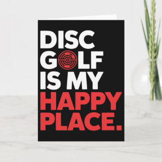 Discgolf är min lyckliga plats - minimalistisk dis kort