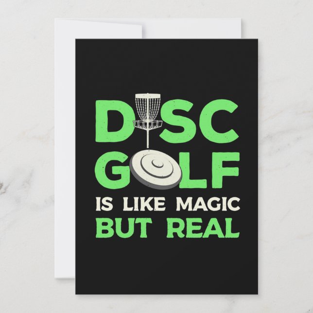 Discgolf är som magi men verkligt inbjudningar (Framsida)