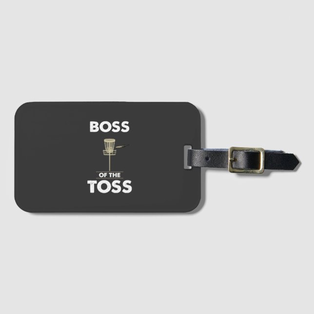 Discgolf - Boss of the Toss Bagagebricka (Framsida horisontal)