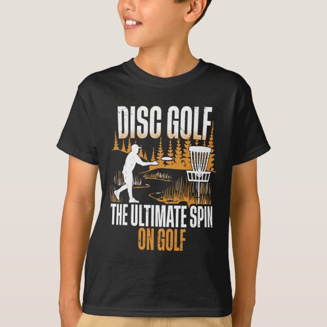 Discgolf den ultimata spinn av golf  t shirt (Framsida)