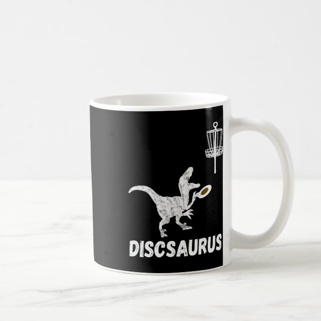 Discgolf Dinosaur Frolfing T-rex Dino Rolig Disc Kaffemugg (Höger)
