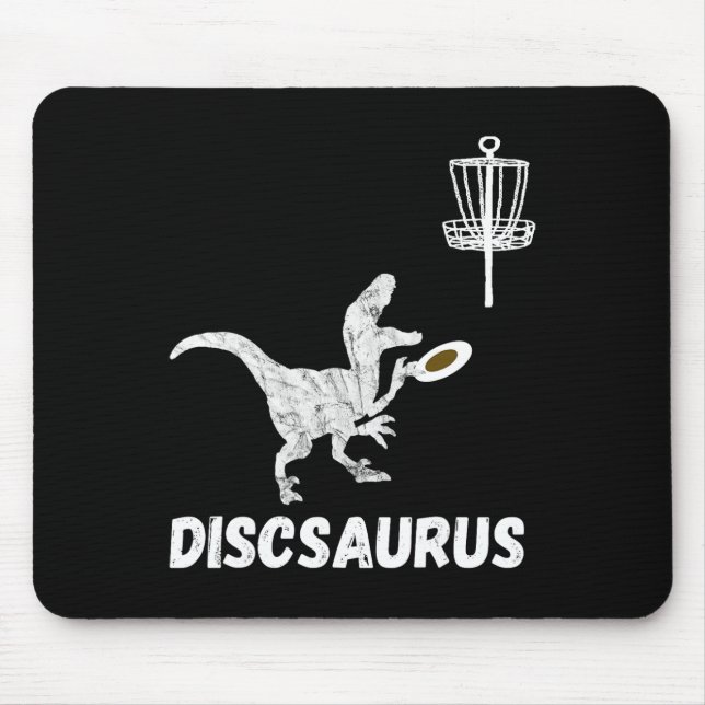 Discgolf Dinosaur Frolfing T-rex Dino Rolig Disc Musmatta (Framsidan)
