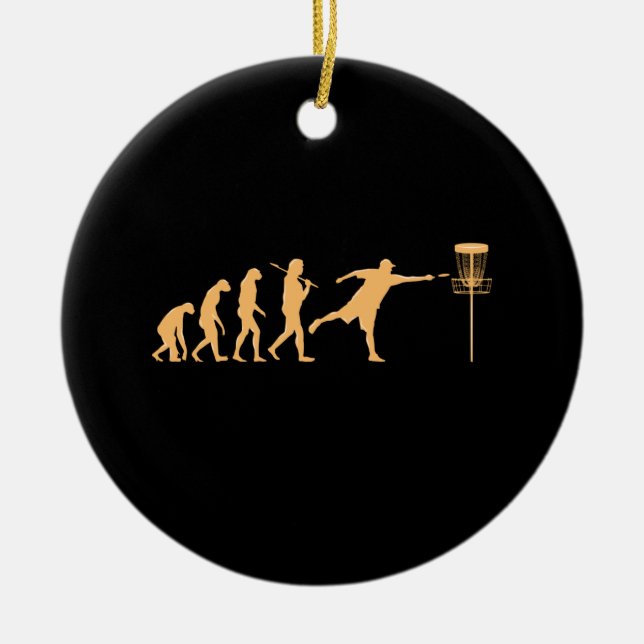 Discgolf Evolution Julgransprydnad Keramik (Framsidan)