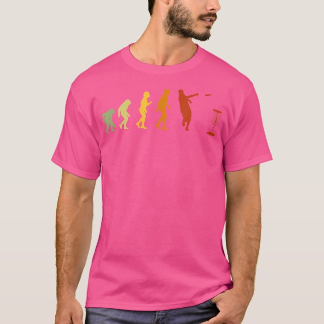 Discgolf Evolution Roligt Frolf Golfkorg T Shirt (Framsida)