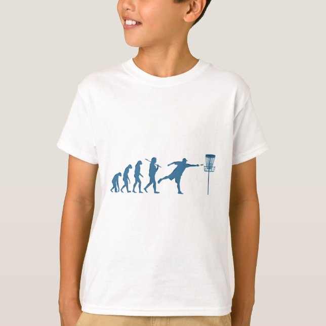Discgolf Evolution T Shirt (Framsida)