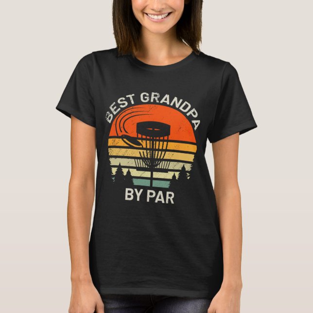 Discgolf farfar Bästa farfar av Par Frisbee T Shirt (Framsida)