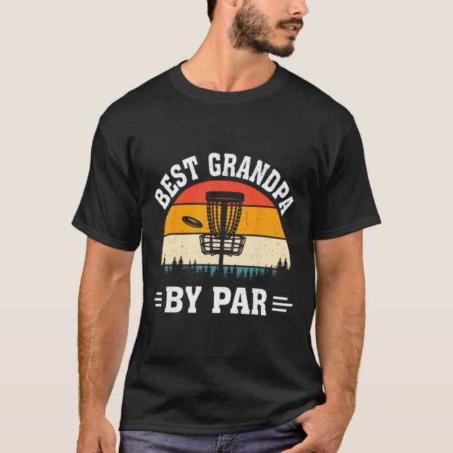 Discgolf Frisbee Golfare Discgolfing Bästa Farfar T Shirt (Framsida)