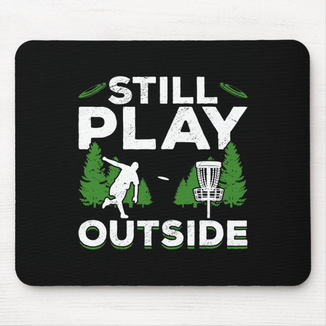 Discgolf Frisbeegolf Spelas Fortfarande Utomhus  Musmatta (Framsidan)