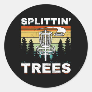 Discgolf Frisbeegolf Splittin´trees Runt Klistermärke