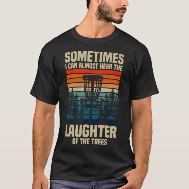 Discgolf Frisbeegolf  T Shirt (Framsida)